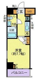 ジェノヴィア東日本橋駅前グリーンヴェール 6階 間取り図