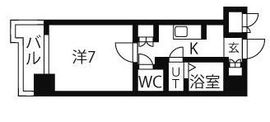 リージア代々木 709 間取り図