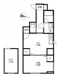 ジャコワ浜町 901 間取り図