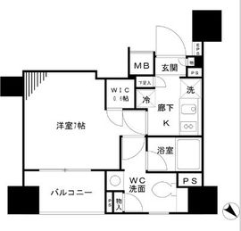 パークリュクス銀座mono 2階 間取り図