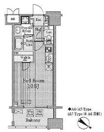 グランパレス東京八重洲アベニュー 702 間取り図