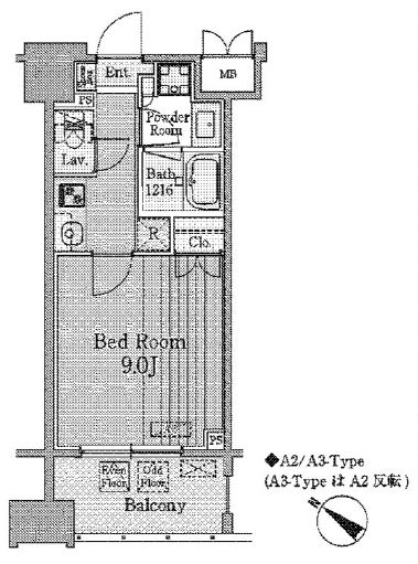 グランパレス東京八重洲アベニュー 708 間取り図