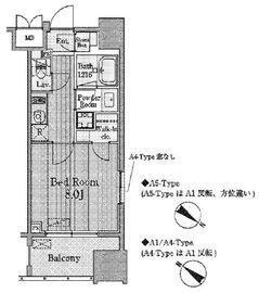 グランパレス東京八重洲アベニュー 1006 間取り図