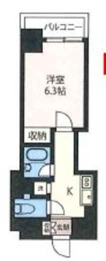 エスティメゾン神田 401 間取り図