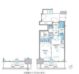 パークアクシス豊洲キャナル 1403 間取り図