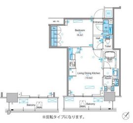 パークアクシス豊洲キャナル 1503 間取り図