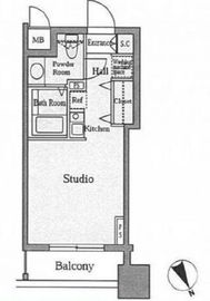 千駄ヶ谷デュープレックスリズ 305 間取り図