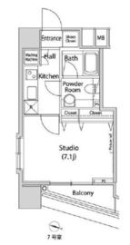 ファーストリアルタワー新宿 5階 間取り図