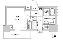 メトロステージ上野 1106 間取り図