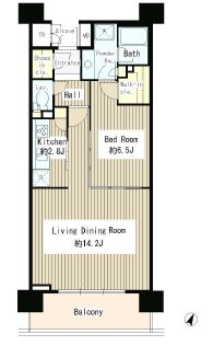 クラッサ目黒 302 間取り図