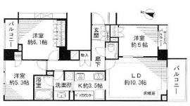 パークハウス目黒学芸大学 6階 間取り図