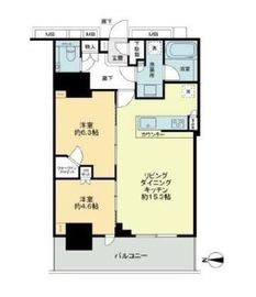 ルミナリータワー池袋 28階 間取り図