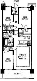 グランスイート高田馬場諏訪の杜 2階 間取り図