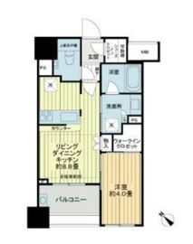 クレヴィア門前仲町 11階 間取り図