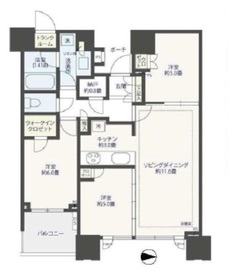 ドゥ・トゥール 23階 間取り図