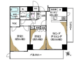 グローリオ白金高輪 4階 間取り図