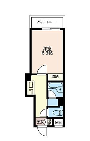 エスティメゾン神田 204 間取り図