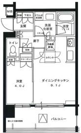 ブリリア神楽坂id 3階 間取り図