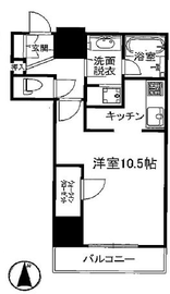 ライオンズ四谷タワーゲート 3階 間取り図