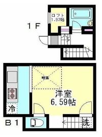 ニューディレクトレジデンス学芸大学 102 間取り図