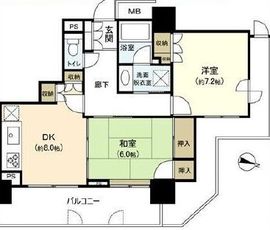 ウエルタワー深川 9階 間取り図