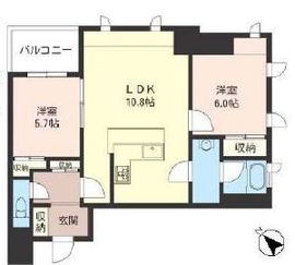 エスティメゾン五反田 801 間取り図