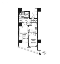 HARUMI FLAG SUN VILLAGE (晴海フラッグ サンヴィレッジ) 4階 間取り図