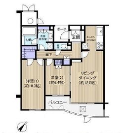 エルミタージュ参宮橋 102 間取り図