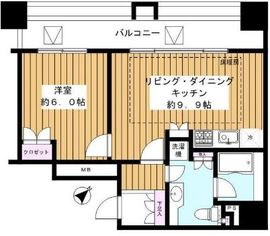 ファミールグラン銀座4丁目 13階 間取り図