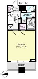 コンシェリア西新宿タワーズウエスト 14階 間取り図