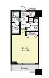 コンシェリア西新宿タワーズウエスト 14階 間取り図