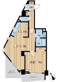 THEパームス代々木上原コスモテラス 6階 間取り図