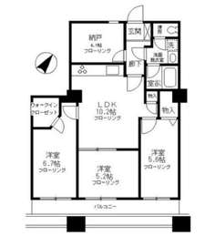 晴海ビュータワー（晴海アイランドトリトンスクエアビュータワー） 28階 間取り図