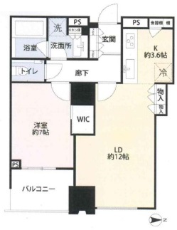 シティタワーズ豊洲ザ・ツイン サウスタワー 24階 間取り図