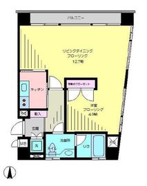 ザ・ヒルズ代々木上原 103 間取り図