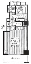 セントラルレジデンス新宿シティタワー 4階 間取り図