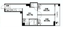 ルクレ新川レジデンス 204 間取り図