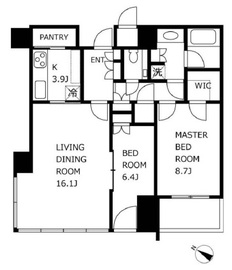 THE ROPPONGI TOKYO CLUB RESIDENCE 35階 間取り図