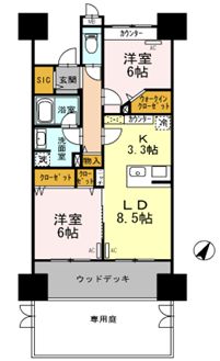 ロイヤルパークスシーサー南千住 302 間取り図