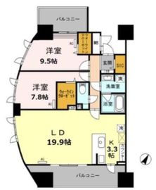 ロイヤルパークスシーサー南千住 202 間取り図