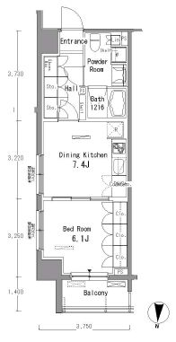 パークアクシス東陽町 906 間取り図