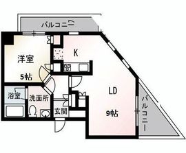 蒼映パーク原宿 504 間取り図