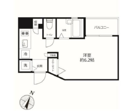 ベルファース東麻布 702 間取り図
