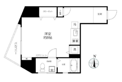 ベルファース東麻布 702 間取り図