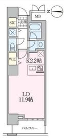 ロイヤルパークスタワー南千住 1304 間取り図