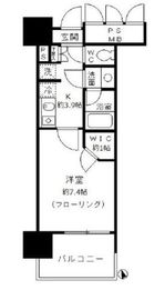 フォンテーヌ芝浦 604 間取り図