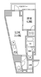 レジディア日本橋馬喰町2 301 間取り図