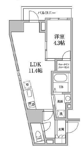 レジディア日本橋馬喰町2 601 間取り図