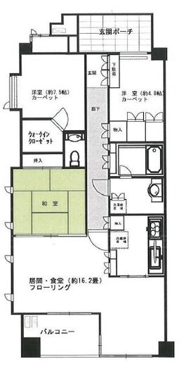 クレマージュ南青山 3階 間取り図