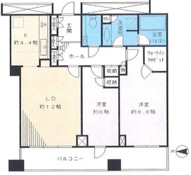 キャナルワーフタワーズイーストタワー 35階 間取り図